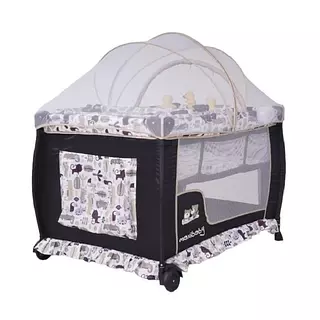 Corral Camping Negro Con Blanco