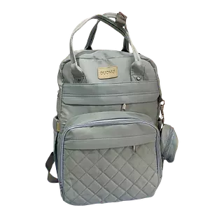 Morral Azul , Pañalera Con Monedero, Cambiador Impermeable.