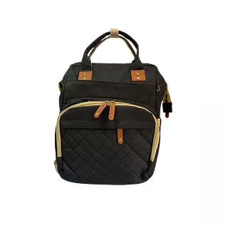 Pañalera Bebe Cama Cuna Negra