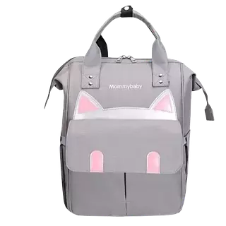 Bolso Pañaleras Gris Mommy Baby Multifuncional