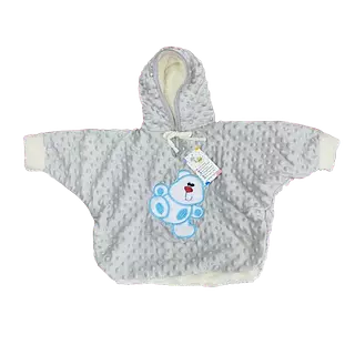Ruana Para Bebe Color Gris