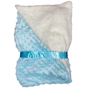 Cobija Cobertor Sencillo Para Bebe Color Azul