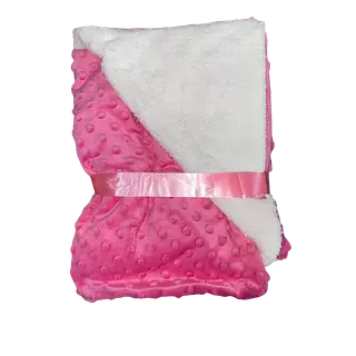 Cobija Cobertor Sencillo Para Bebe Color Rosado