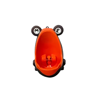 Orinal Portátil Infantil Forma De Rana Naranja