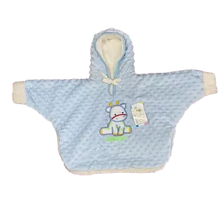 Ruana Para Bebe Color Azul